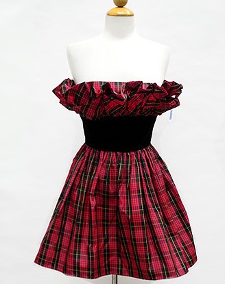 80S VICTOR COSTA TARTAN N<br>2/3